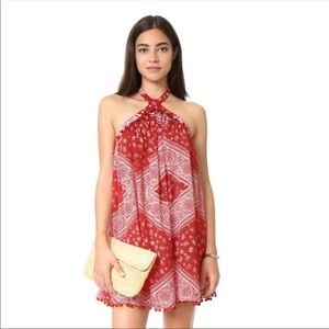Tularosa Holden dress in cherry red